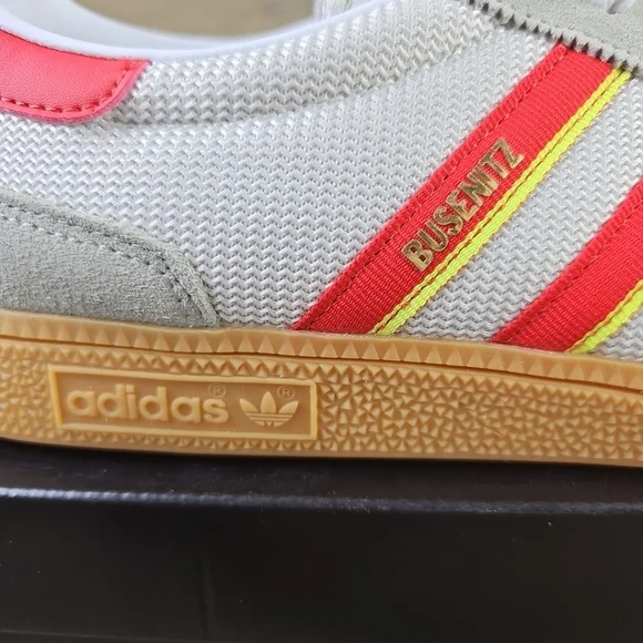 adidas Originals Busenitz Vintage Men's Shoes Suede Upper Feather Grey/Red - Picture 2 of 12